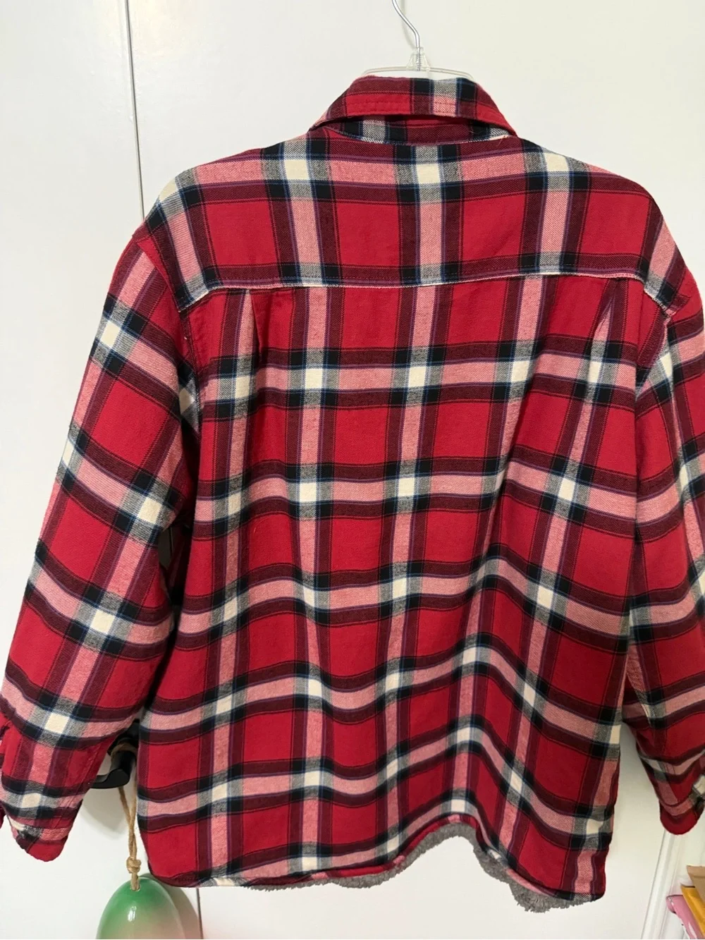 Wranglers Men's Red Plaid Flannel Jacket Large
